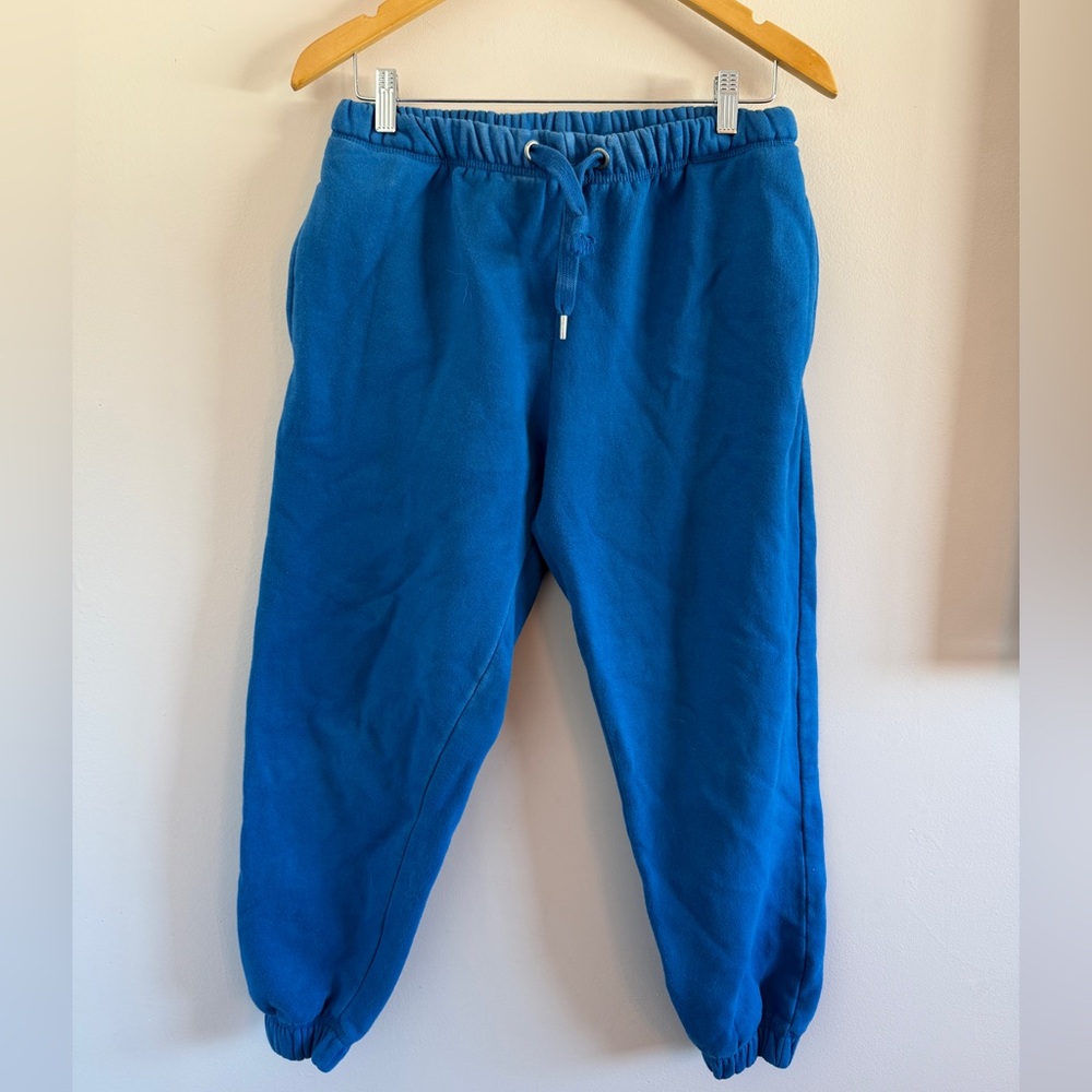 Vintage Havana Blue Joggers Drawstring Waist Elastic Cuffs